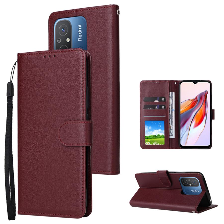 Wallet Card Slot Stand Magnetic Flip Leather Case For Xiaomi Redmi 13C 12 12C 10 10C 9 9A 9C 9T Poco X6 C65 M6 Pro X5 M5s 13T