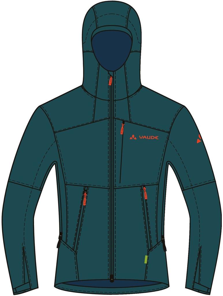 VAUDE Roccia II Softshell Jacket Softshell Jacket II Men (42291) mallard green