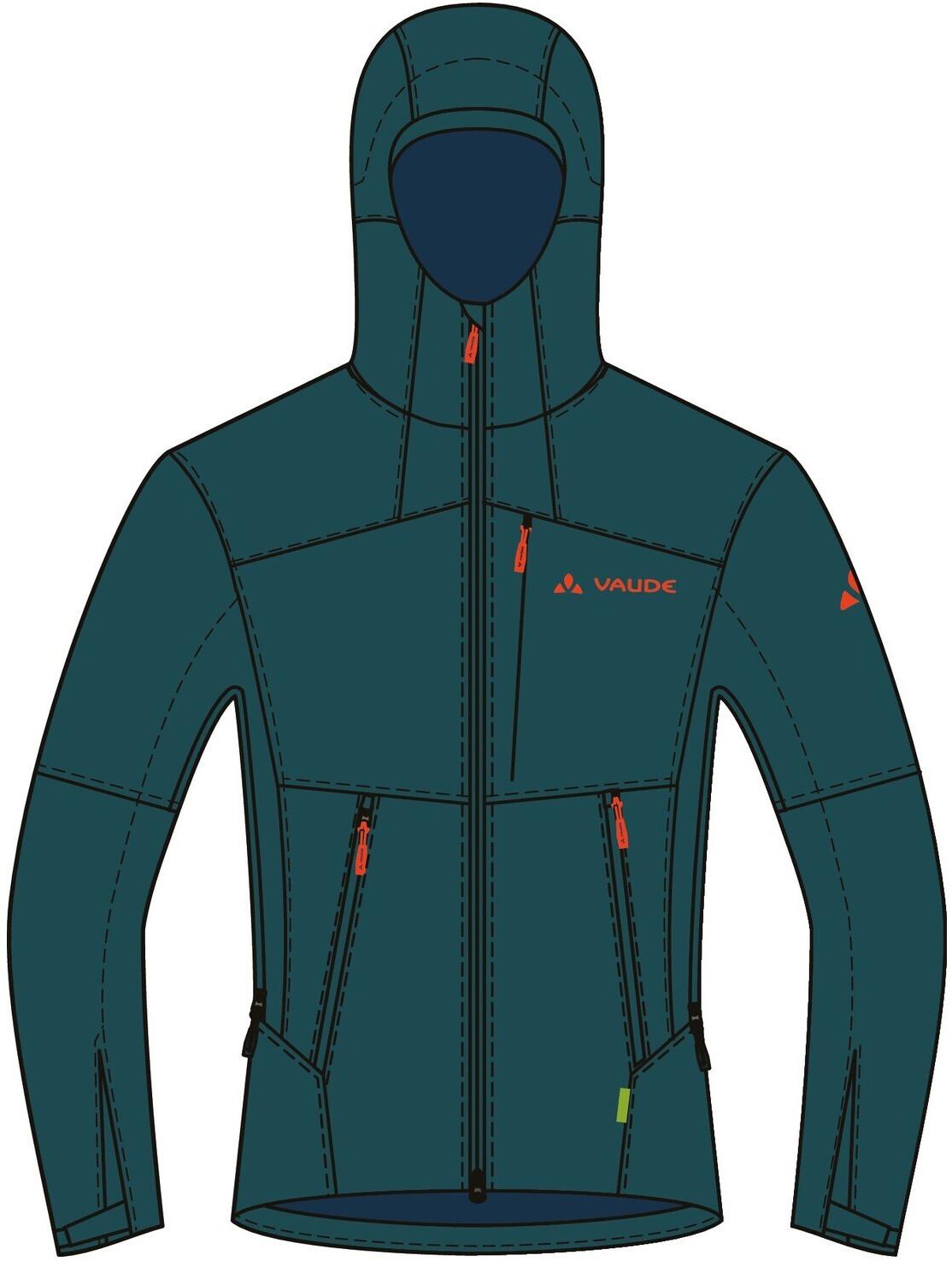 

VAUDE Roccia II Softshell Jacket Softshell Jacket II Men (42291) mallard green M