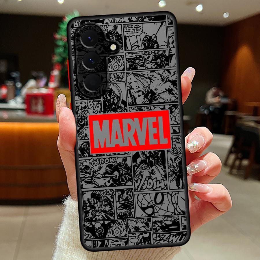 Pouzdro pro Samsung Galaxy A54 A35 A53 A52S A72 A17 A52 A73 A33 A16 A15 A14 A23 A34 A36 A56 A55 Kryt na telefon Logo hrdiny Marvel