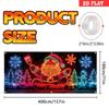 Christmas UV Fluorescent Garage Door Cover Banner Holiday Party Decoration