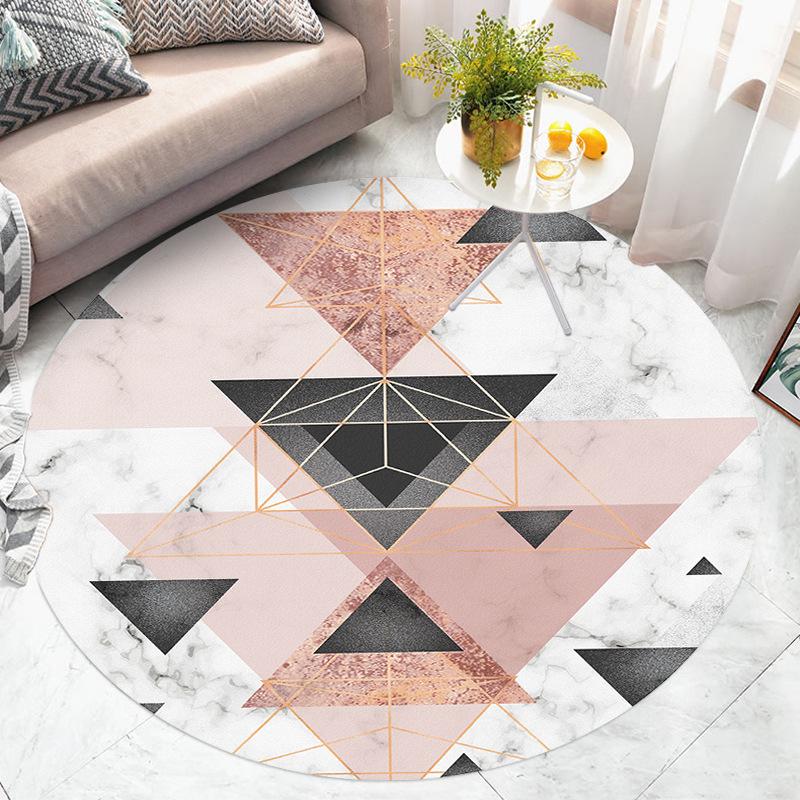 Geometry Pattern Rug Round Rug Living Room Home Decor Children Room Rugs for Living Room