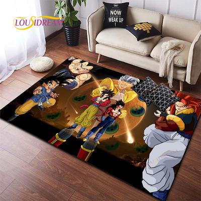 Anime Dragon Ball Vzor Z Goku Koberce Obývací pokoj Protiskluzový koberec Koberec Dětské Ložnice Rohože na jógu Dekor na velký koberec