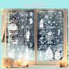Christmas Snowflake Reindeer Window Sticker With Static Glass Decals For Holiday Decor