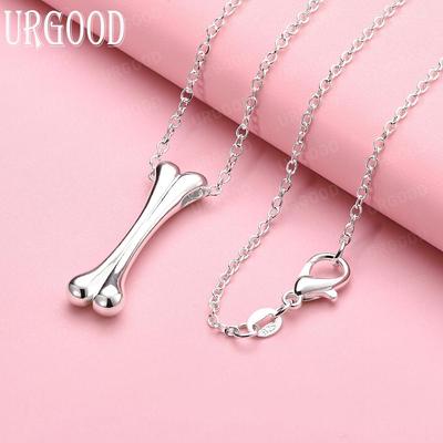 925 Sterling Silber Mode Anhänger Halskette Hochzeits Schmuck
