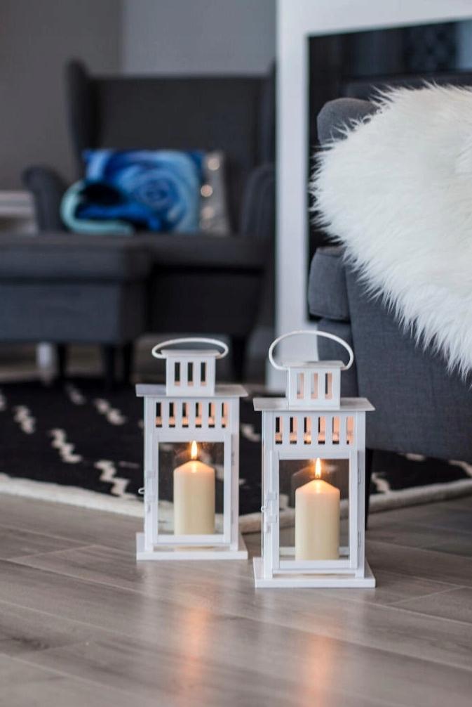 Cylinder Candle, White, 8X15Cm, 1 Piece Sw80X150