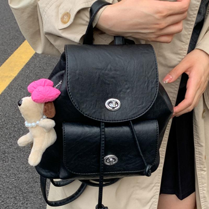 Retro Backpack Large Capacity Bag Fashionable Backpack Outdoor Commuter Bag Going Out Travel Small Bag