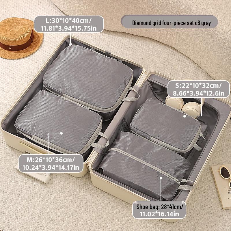 Multi-functional Waterproof Storage Bag Set for Clothes & Shoes - Compression & Space-saving for Business Trips