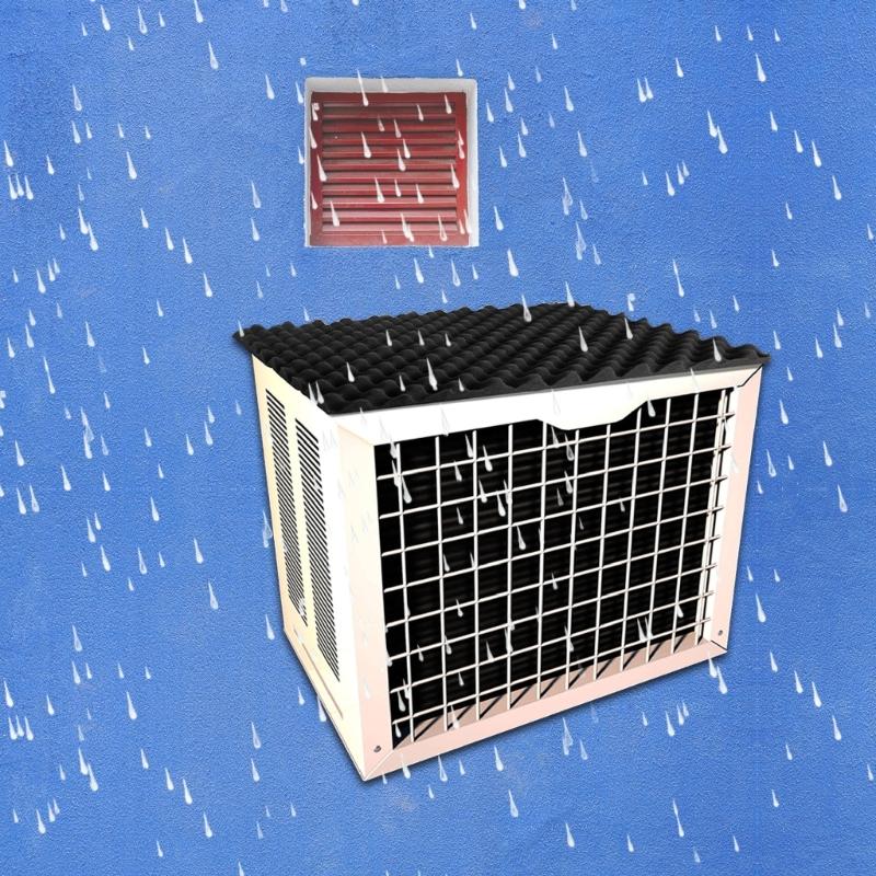 Removable Air Conditioner Top Pad Window Air Conditioner Drip Cushion Rain Cover Magnetic Mat for Stop Dropping Noise