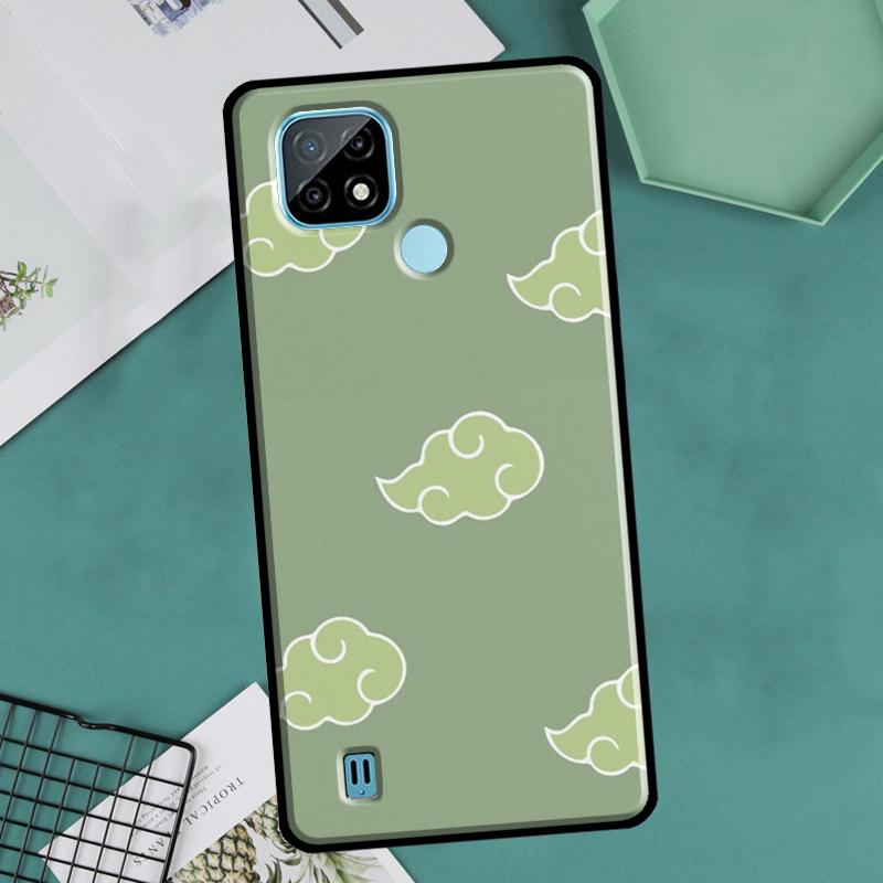 Matcha Sage Green Love Heart For OnePlus 10 Pro 9 Pro 8T 9R Nord2 Case For Realme 9 8 Pro 8i 9i C35 GT Neo 2 3 Master