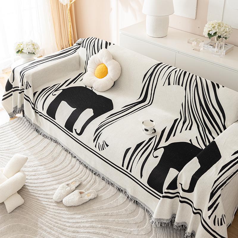 Modern & Minimalism Chenille Four Seasons Universal Elephant Sofa Towel All-Inclusive Universal Sofa Cover Cloth Non-Stick Wool
