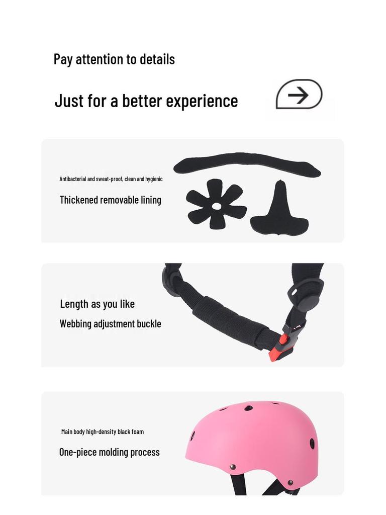 Adult & Kids Protective Gear Set: Thickened Helmet, Knee & Elbow Pads for Skating, Skateboarding & Biking