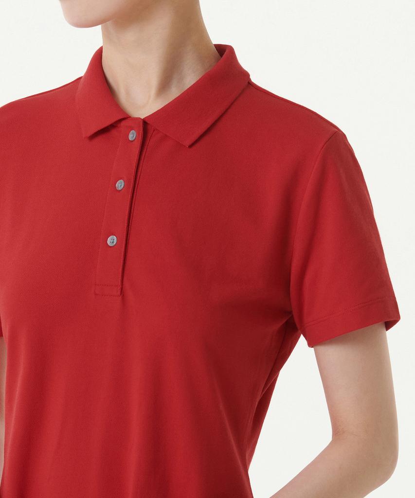 Musinsa Standard Woman [Cooltandard] Women'S Pique Polo Dress [Red]