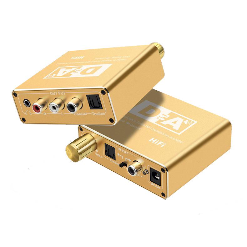 5.1 Channel Digital To Analog Audio Converter with Adjustable Optical Coaxial To 3.5mm Output
