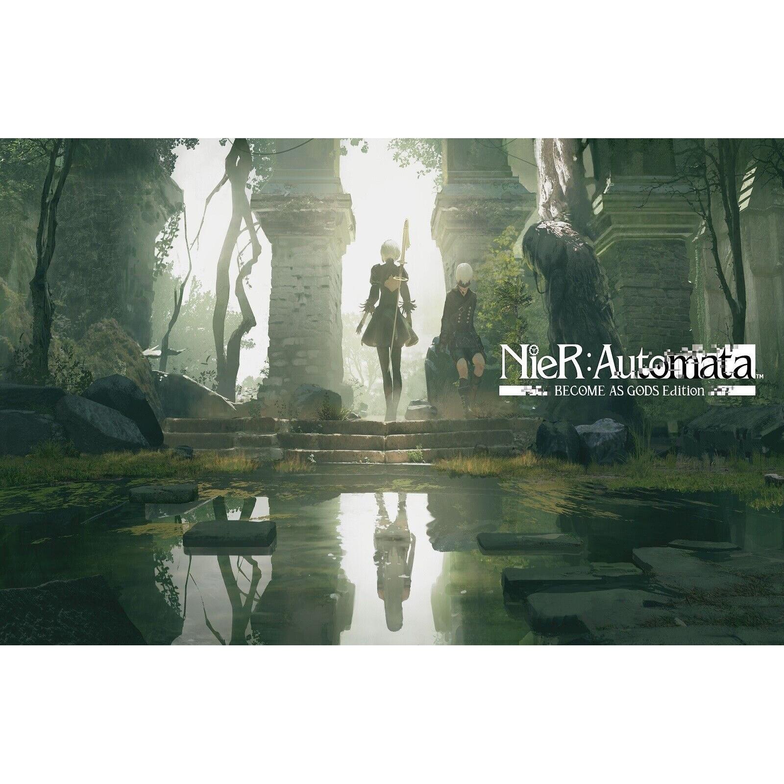 Игровой гобелен Nier-automata 75x100 чёрный