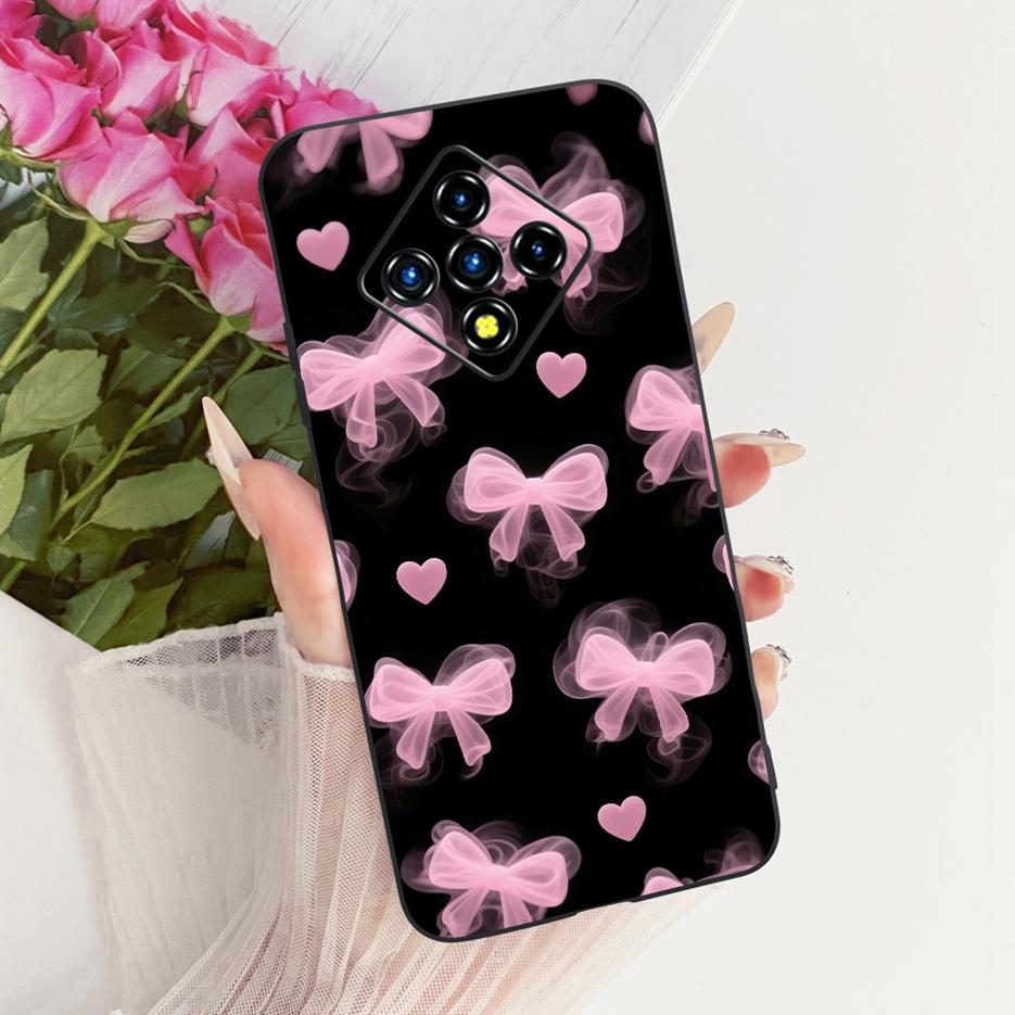 For Infinix Zero 8 Case X687 Stylish Flowers Butterfly Painted Cover Soft Slim Phone Case For Infinix Zero 8i Zero8 i X687B Bags