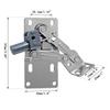 Down Sink Self-Closing Cabinet Hinges Heavy Duty Stainless Steel Pivot Hinge 45 Degree Tilt Rustproof Tip-Out Hinges Sink Drawer