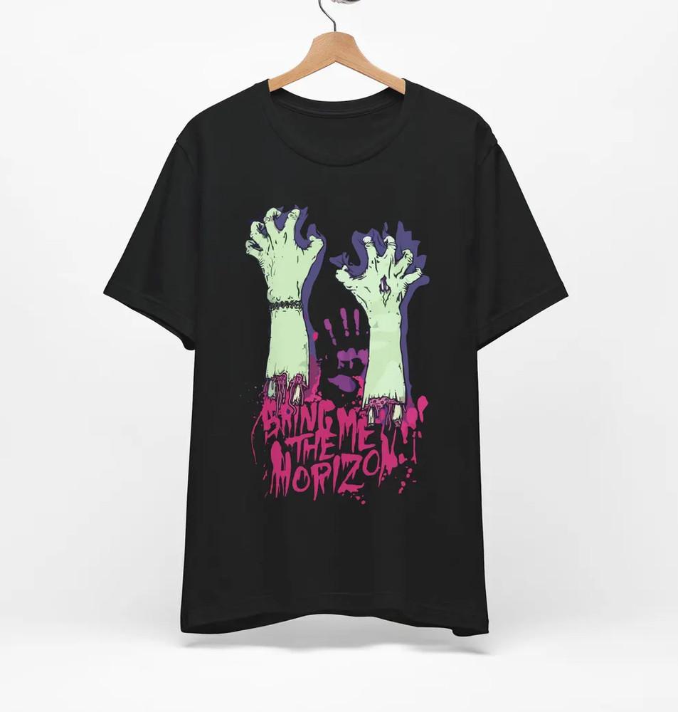 Bring Me The Horizon Band Album Heavy Cotton Black T Shirt For Men C054 Unisex T-Shirt XXXXL
