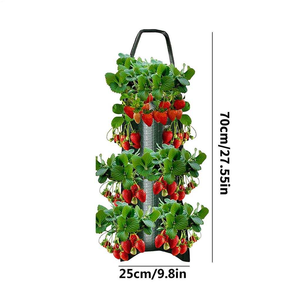 

Tomato Planter Bag Floating Fabric Aeration Pouch With 8 Holes For Planting Gardening Bags For Tomatoes Roses Carrots Potatoes
