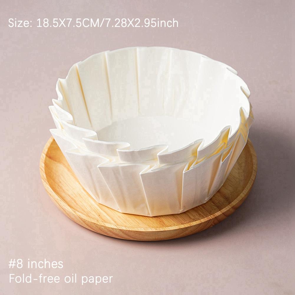 50 kusů Vložky do dortových forem Nepřilnavý & Olejivzdorný & Vodotěsný Pečicí papír