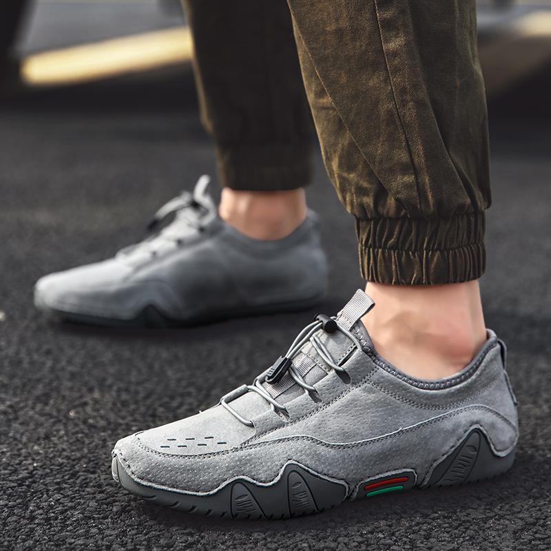 fashion Casual Shoes Suede Leather Classic Lace Up Simple and Fashionable Men's Low Cut Italian Luxury Shoemaker Social Shoes for Men
