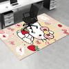 Office Rug Hello Kitty, Strawberry Anti-Slip Rug, Machine Washable for Living Room, Bedroom, Office, Multiple Sizes, Bedroom Mat, Decorative Mat, Dura