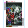 5D Diy Diamond Painting Beast Skull Cross Stitch Set Full Diamond Embroidery Mosaic Art Picture of Rhinestones Decor Gift