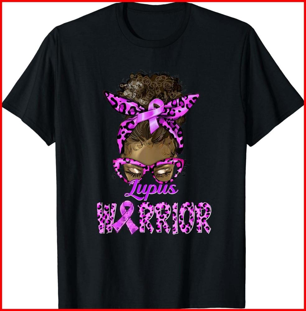 Lupus Awareness Black Cotton T-Shirt Unisex T-Shirt L