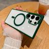 Transparent Matte Phone Case For Samsung Galaxy S26 Ultra S22 S23 Plus Wireless Charging Magsafe Case Galaxy S24 S25 Ultra Cover