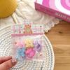 Inel colorat dulce și drăguț pentru păr cu iepuraș și ursuleț Bandă de cauciuc mică pentru copii Sfoară mică pentru legat părul copiilor Accesorii de păr