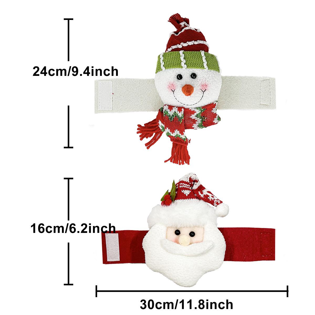 

Christmas Curtain Buckle Tieback Set of 2, Santa Snowman Curtain Tiebacks Holdback Fastener Buckle Clamp Window Decorations