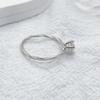 0.5ct 5mm D VVS1 Moissanite Diamond Ring for Women S925 Sterling Silver Eternity Band Wedding Party Jewelry with GRA Gift