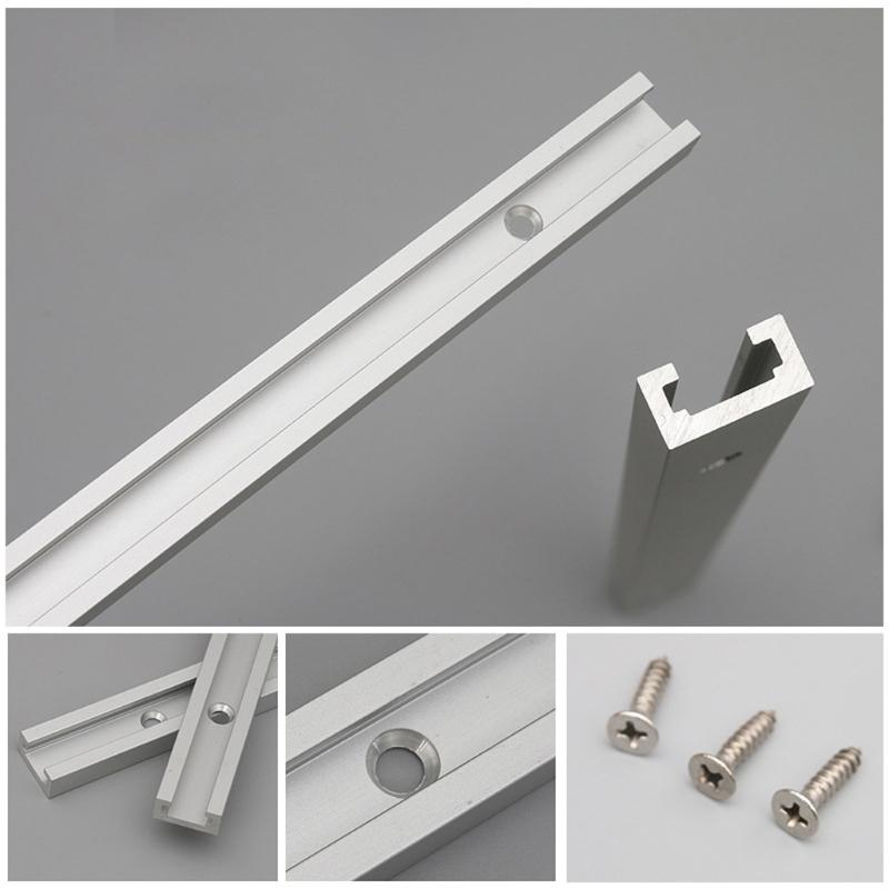 30/40/50/60cm T-track T-slot Miter Track Jig Fixture Slot T-Slot Miter 19x9.5mm For Table Saw Router Table Woodworking