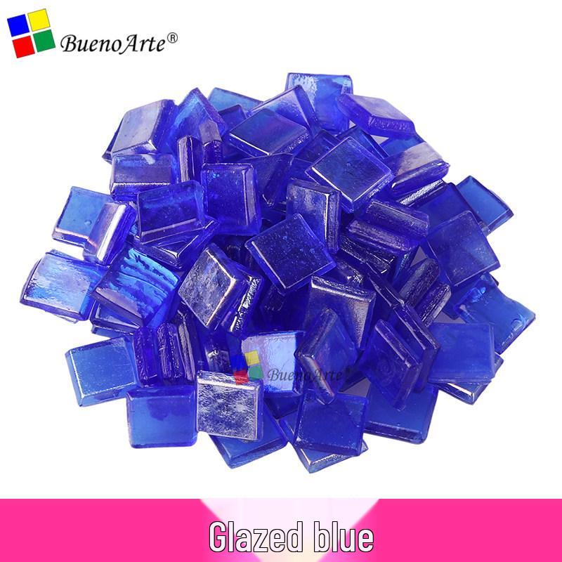 260 Stück 1 cm Transparente Eisjade Mosaik Glasperlen für DIY Kerzenhalter Basteln