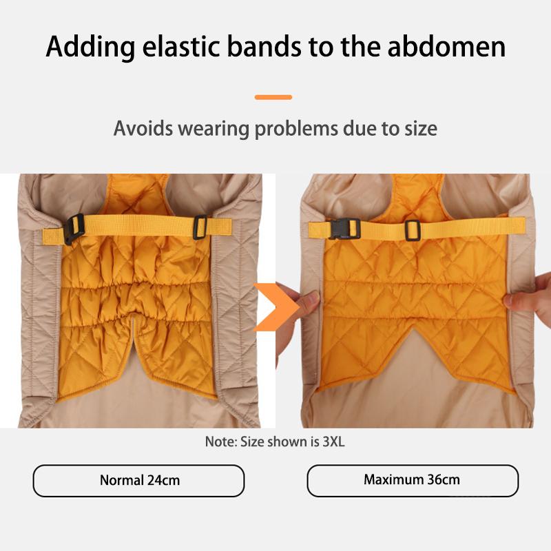 Winter Warm Pet Dog Jacket Reflective Dog Clothes Thickened Pet Coat for Small Medium Large Dogs Puppy Costumes with D-ring