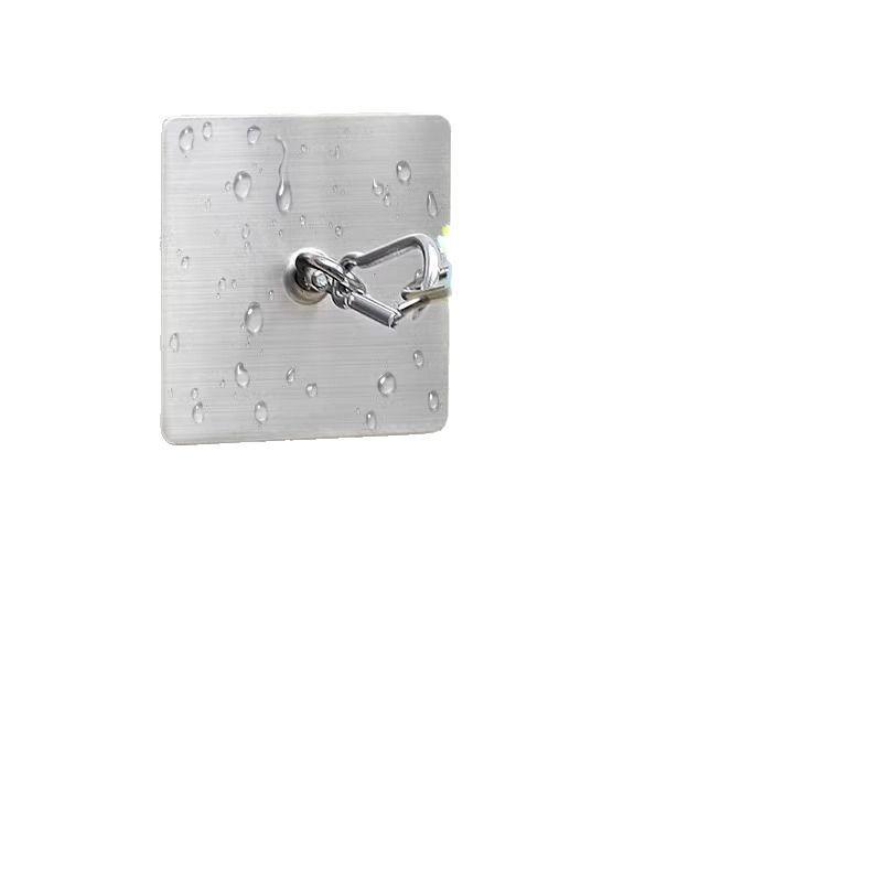 Stainless Steel Adhesive Clothes Drying Rack with Sunshade Net and No-Punch Hooks