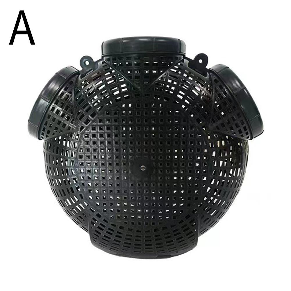 Upgraded 3/6/8holes Fishing Trap Yellow White Shark Specialized Cage Mudfish Shrimp Cage Upside-down Fishing Basket Plastic