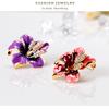 Fashionable Ladies' Christmas Tree Brooch Alloy Diamond Studded Rhinestone Chest Flower Accessory Christmas Brooch