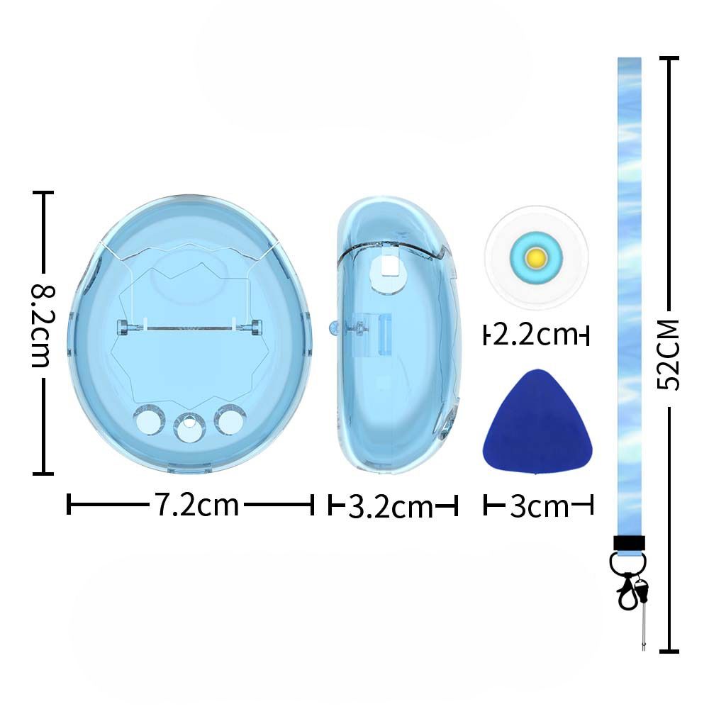 Transparent Protective Case Crystal PC Anti-Scratch Hard Shell Dustproof Full Coverage Clear Cover for Tamagotchi Paradise