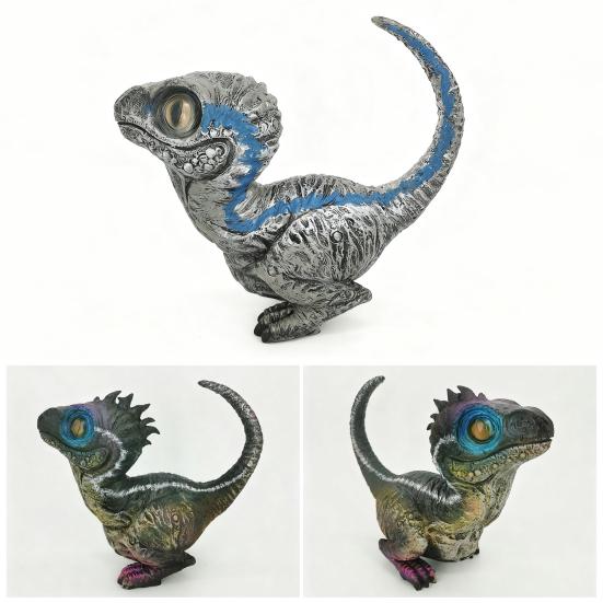 Realistische Dinosaurierfigur Harz Dinosaurierstatue Wetterfest Outdoor Dinosaurierdekoration Einzigartiges Geschenk für Kinder