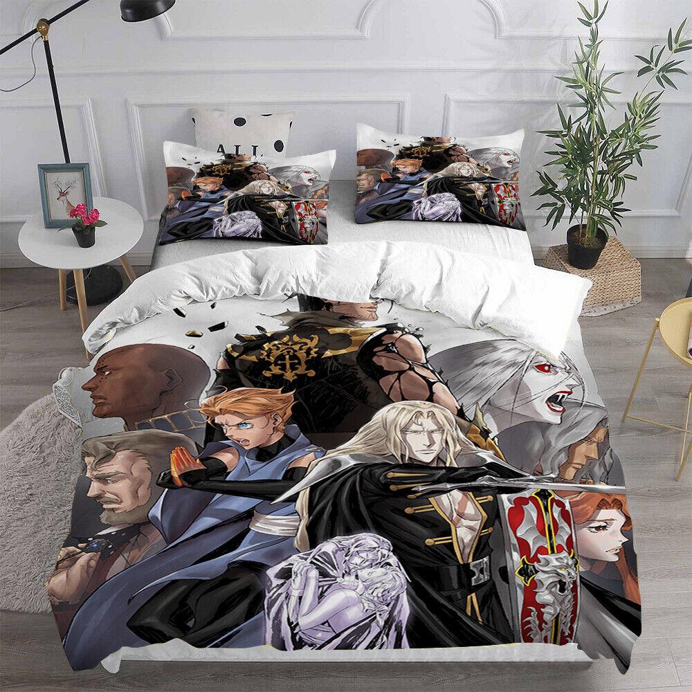 Cosplay Castlevania Trevor Belmont 3D Duvet Cover Bedding Set Pillowcase Quilt