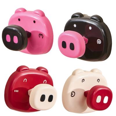 2Pcs Pig Designs Vacuum Adhesive Hook Removable Storage Solution Easy Installation For Home Organization