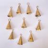 Vintage Gold Metal Bells  1.75 Inch Pack of 10 for Festive Crafts, Farmhouse Decor, Trees and Wind Chimes