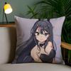Sexy Anime M-Mai Sakurajima Pillow Case Custom Printed Brushed Fleece Pillow, Baby Skin-Touch, Eco-Friendly Dye-Sublimation Cush