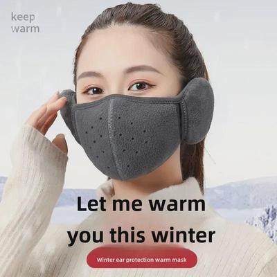 Unisex Kış Maskesi ve Kulaklık: Bisiklet için Çift Katmanlı Sıcaklık