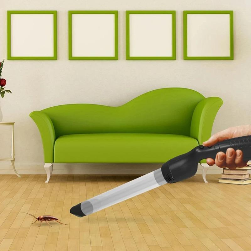 Powerful Household Handheld Bug Vacuum Insect Pest Bee Catcher with LED Light Sucker Grabber Moth Portable Electronic Catcher