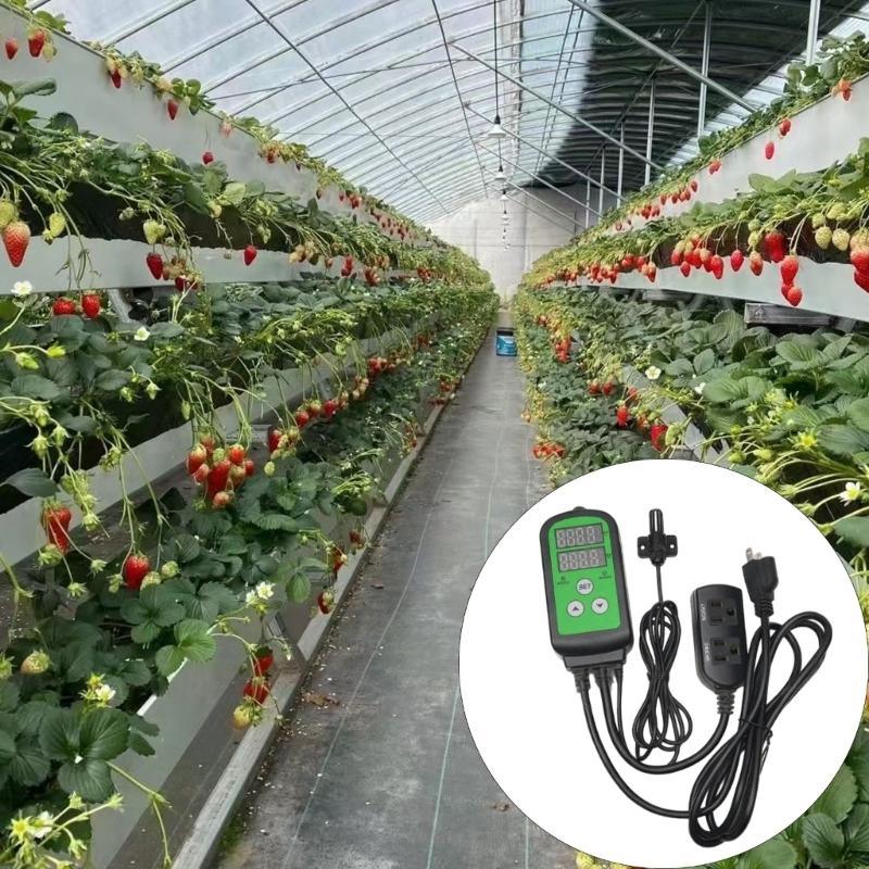 Digitaler Feuchtigkeitsregler 1200W 110V für Gewächshaus Pilzzucht Heimbrauen Intelligentes Steuerungssystem