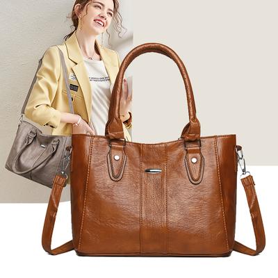 Borsa Tote da Donna Borsa Sottospalla in PU Grande Capacità Borsa a Spalla a Tracolla