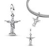 925 Silver Dominican Republic Colombia Flag Charms Beads for Women DIY Jewelry Birthday Gift