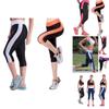 Stylish Women's High Waist Colorblock Yoga Pants With Convenient Side Pockets For Active Lifestyle